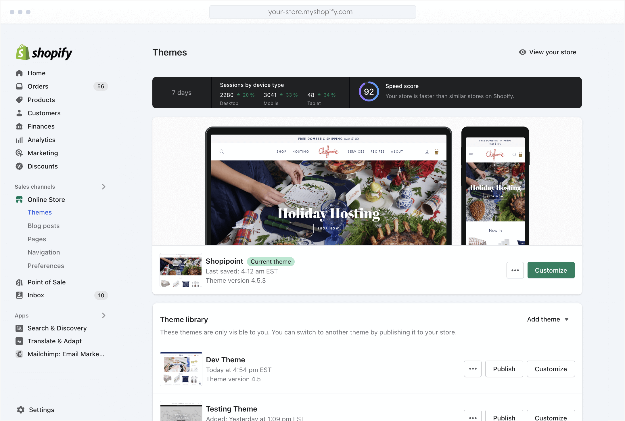 Shopify Theme Design